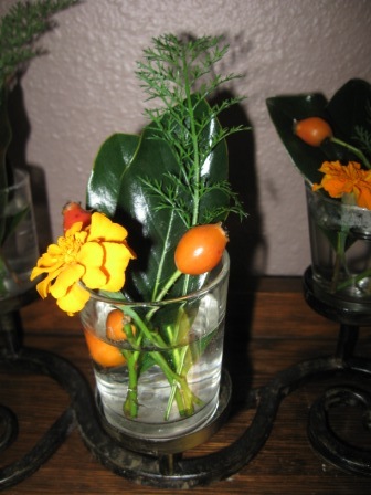 Think about all the possibilities for a wedding Centerpieces can be cut 